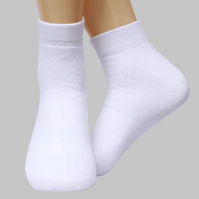 Urban Connection Men's Essential Basic Ankle White Socks