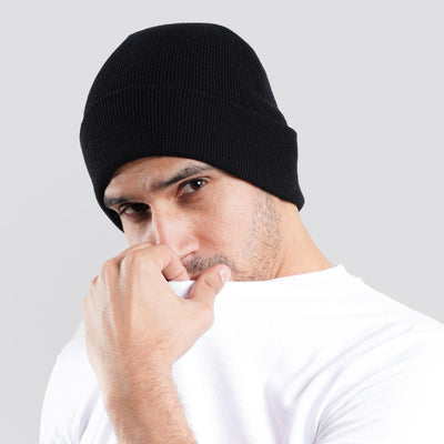 Black Beanies | Pack Of 3, 6, 12, 24 | Urban Connection - T-Shirts Depot 