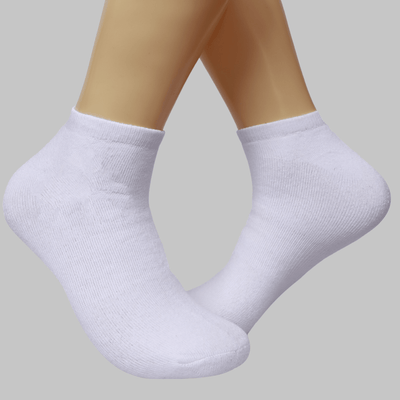 Urban Connection Men's Essential Basic Low Cut White Socks